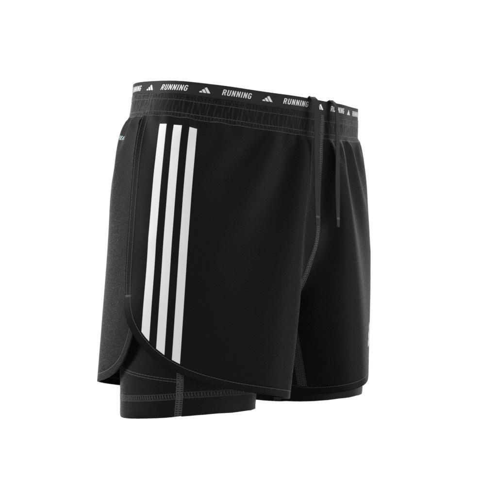 Men Own The Run 3-Stripes 2-In-1 Shorts, Black, A701_ONE, large image number 10