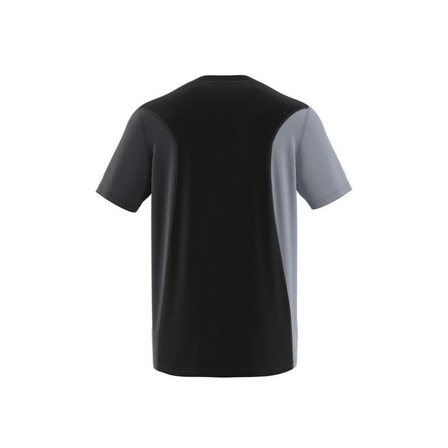 Men Own The Run Colourblock T-Shirt, Black, A701_ONE, large image number 8