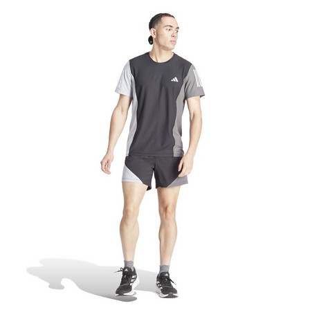 Men Own The Run Colorblock Shorts, Black, A701_ONE, large image number 1