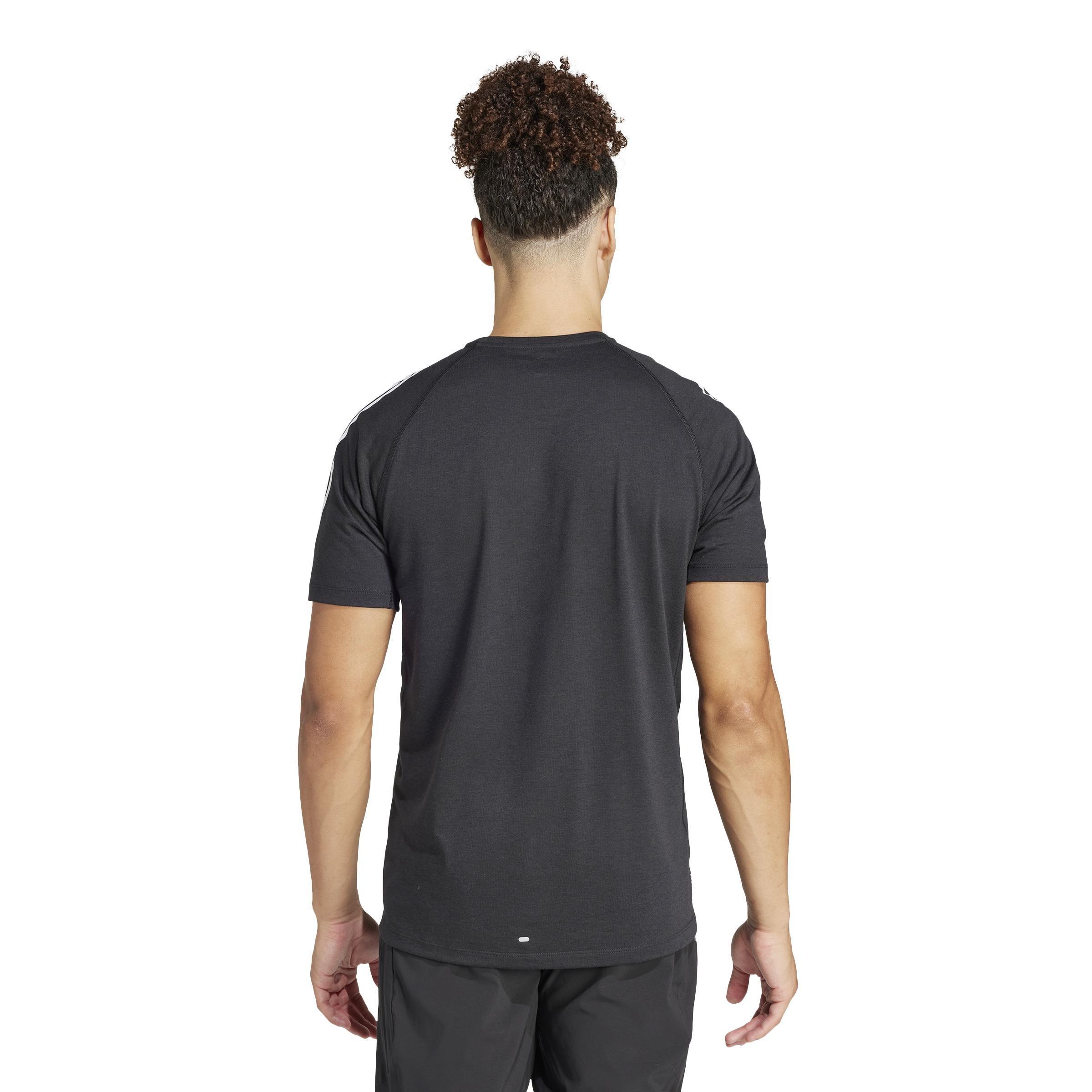 Own The Run 3-Stripes T-Shirt, Black, A701_ONE, large image number 5