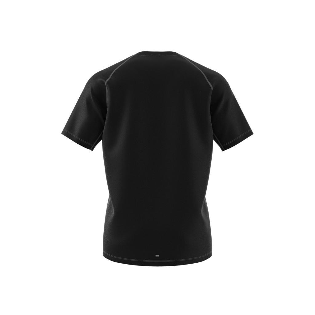 Own The Run 3-Stripes T-Shirt, Black, , large image number 7