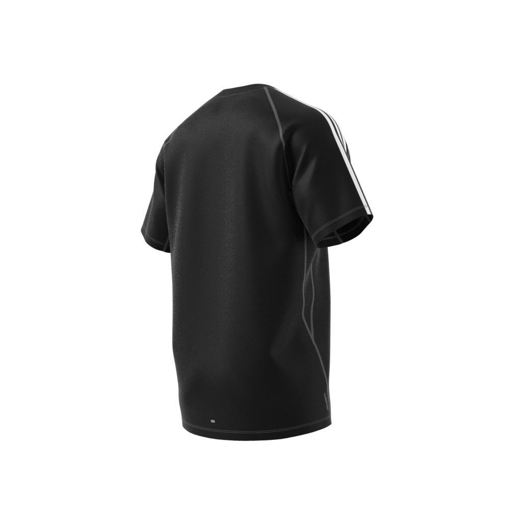 Own The Run 3-Stripes T-Shirt, Black, , large image number 9