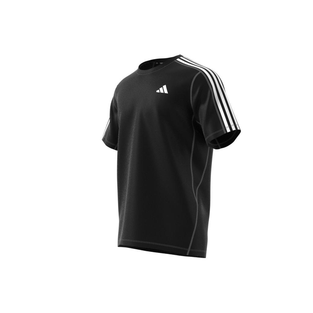 Own The Run 3-Stripes T-Shirt, Black, A701_ONE, large image number 13