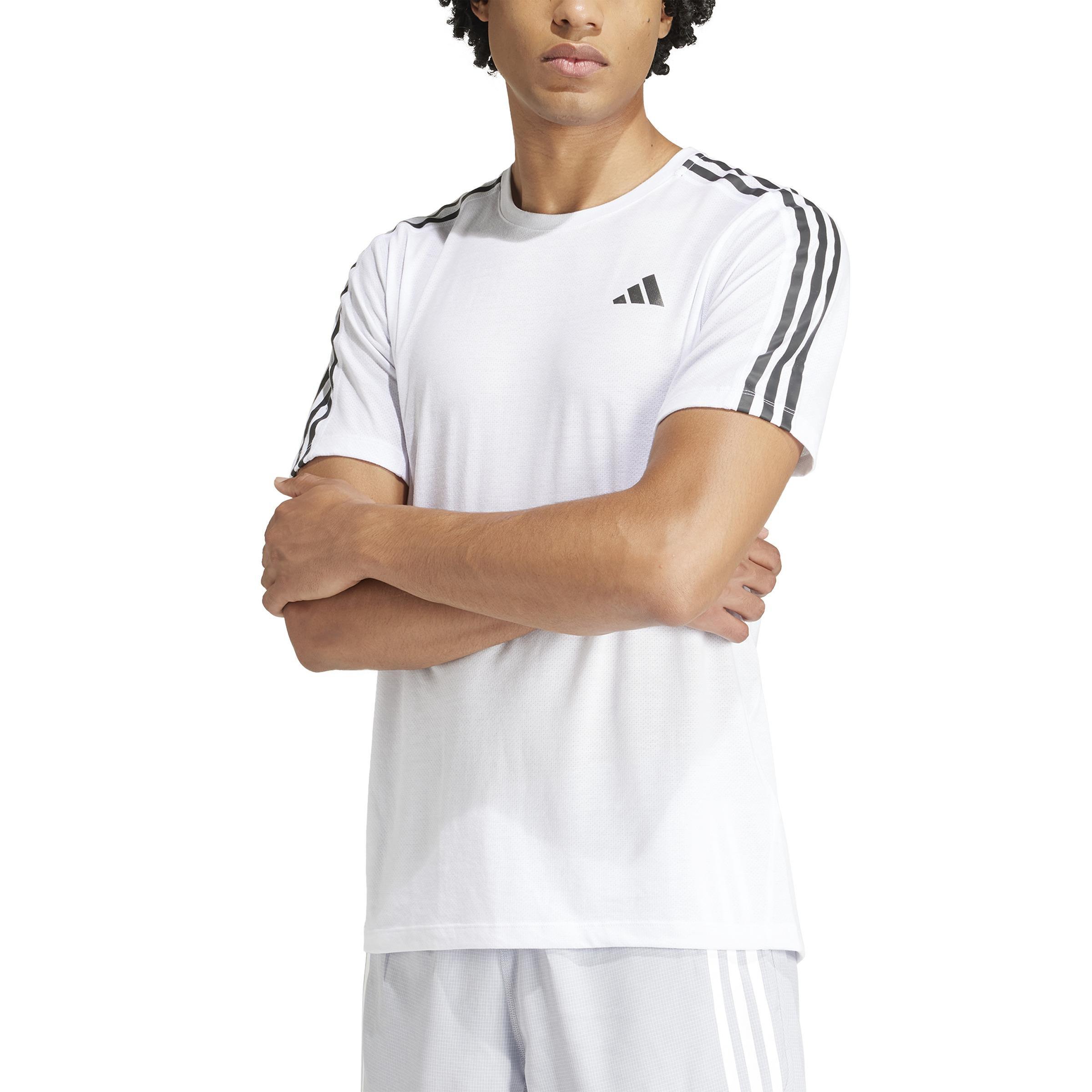Own the Run 3-Stripes T-Shirt, White, , large image number 2