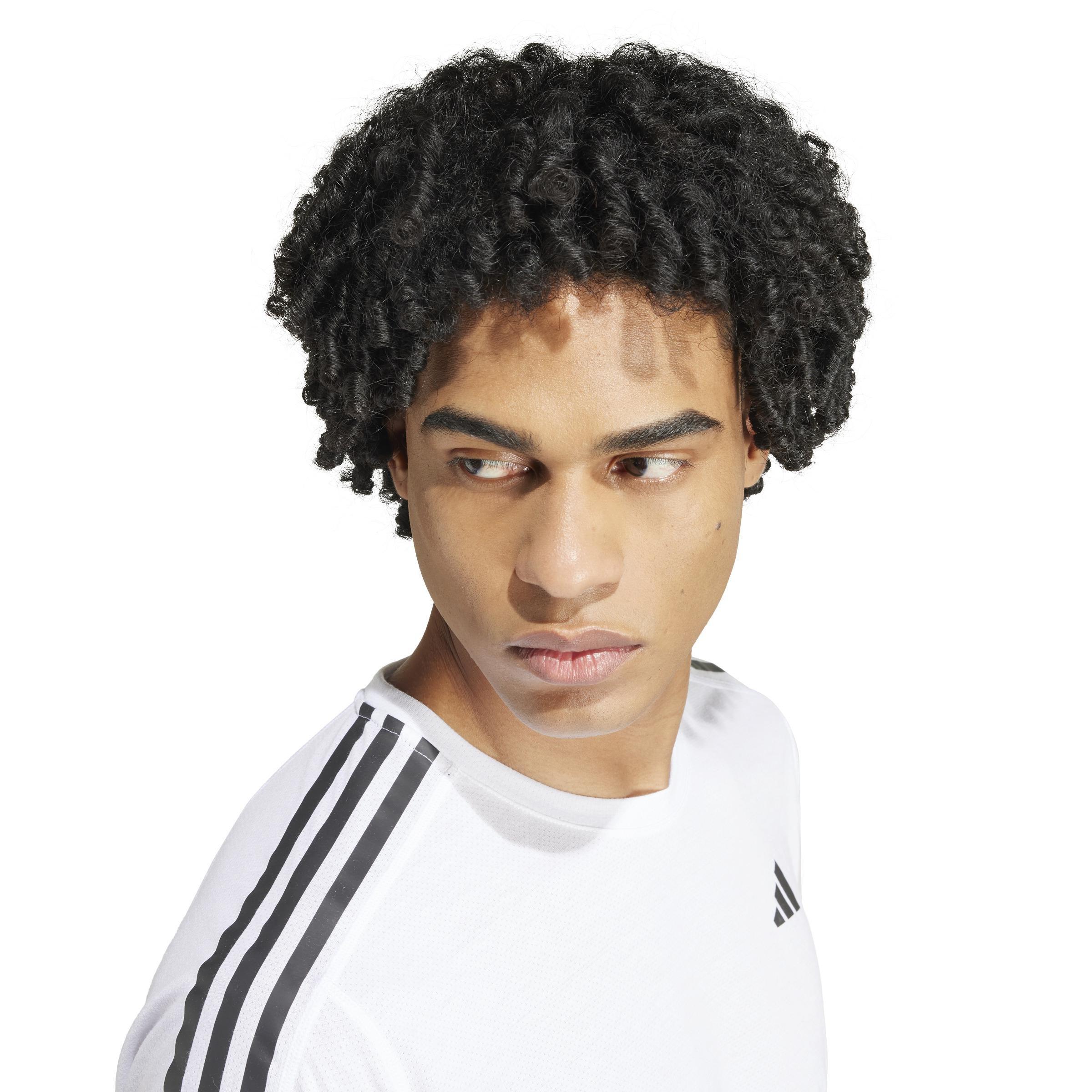 Own the Run 3-Stripes T-Shirt, White, , large image number 5