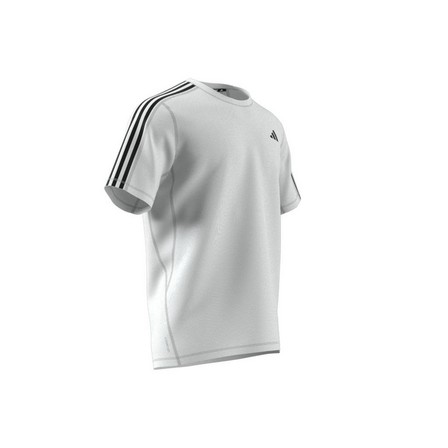 Men Own The Run 3-Stripes T-Shirt, White, A701_ONE, large image number 6