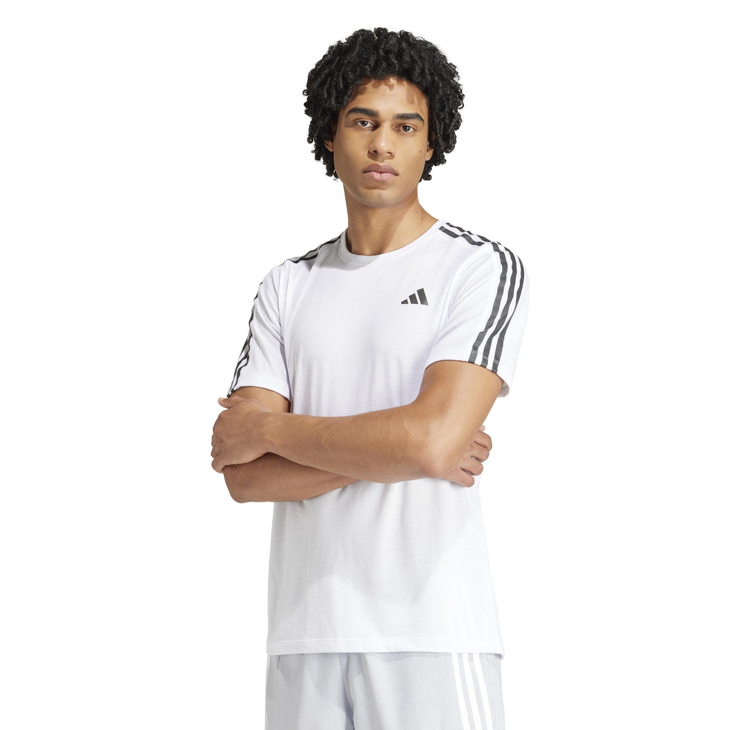 Own the Run 3-Stripes T-Shirt, White, , large image number 8