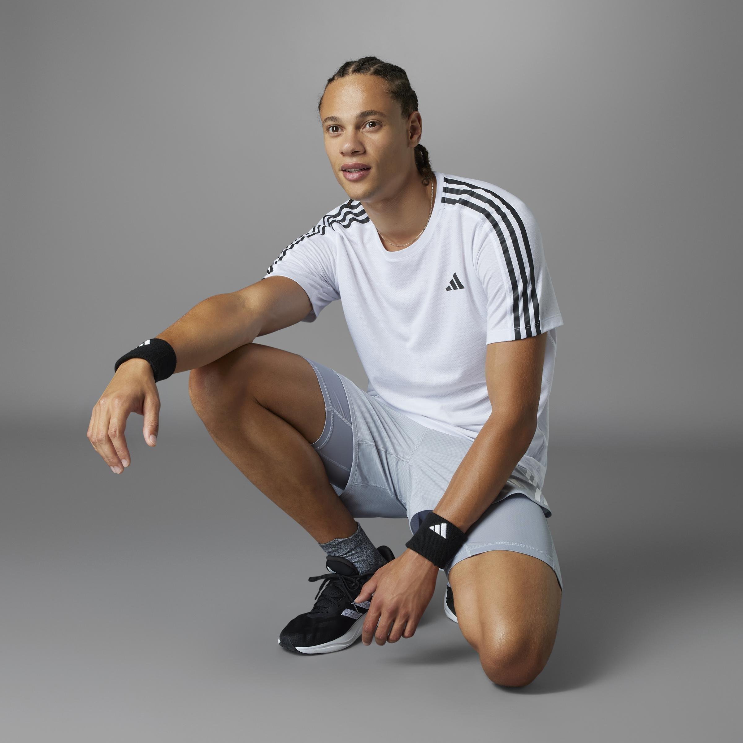 Own the Run 3-Stripes T-Shirt, White, , large image number 9
