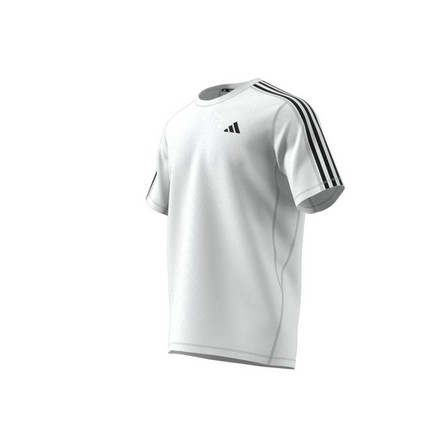 Men Own The Run 3-Stripes T-Shirt, White, A701_ONE, large image number 11