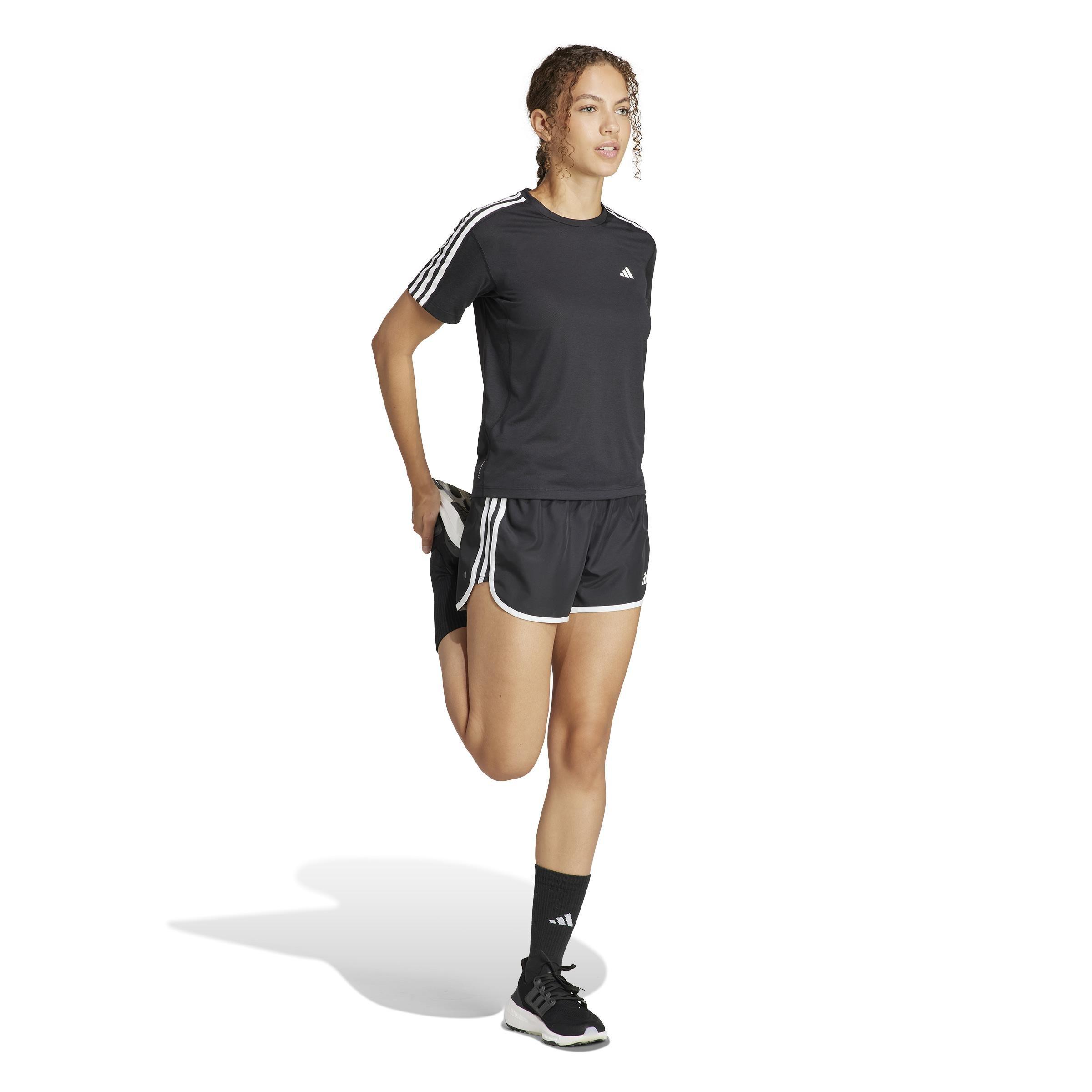 Own the Run 3-Stripes T-Shirt, Black, , large image number 9