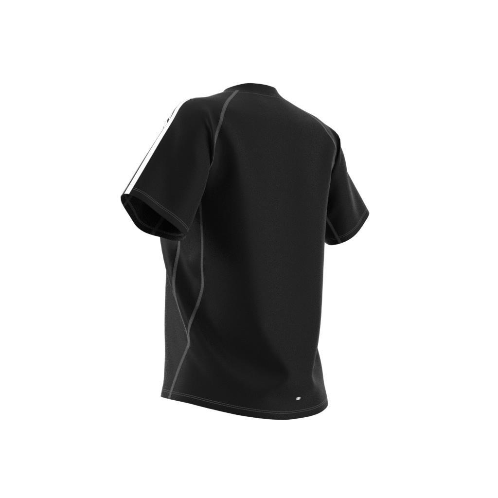 Own the Run 3-Stripes T-Shirt, Black, , large image number 10