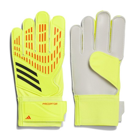 Kids Unisex Predator Training Goalkeeper Gloves, Yellow, A701_ONE, large image number 0