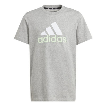 Unisex Kids Essentials Two-Colour Big Logo Cotton T-Shirt, Grey, A701_ONE, large image number 1