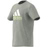 Unisex Kids Essentials Two-Colour Big Logo Cotton T-Shirt, Grey, A701_ONE, thumbnail image number 7