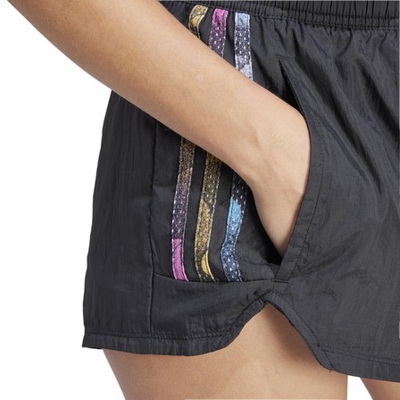 Women Tiro Cut 3-Stripes Summer Shorts, Black, A701_ONE, large image number 4