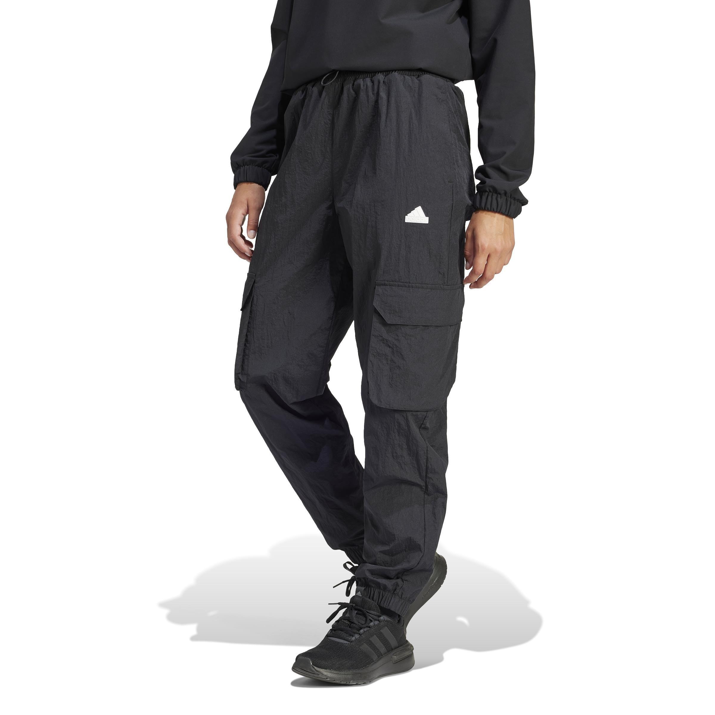 adidas - Women City Escape Cargo Tracksuit Bottoms, Black