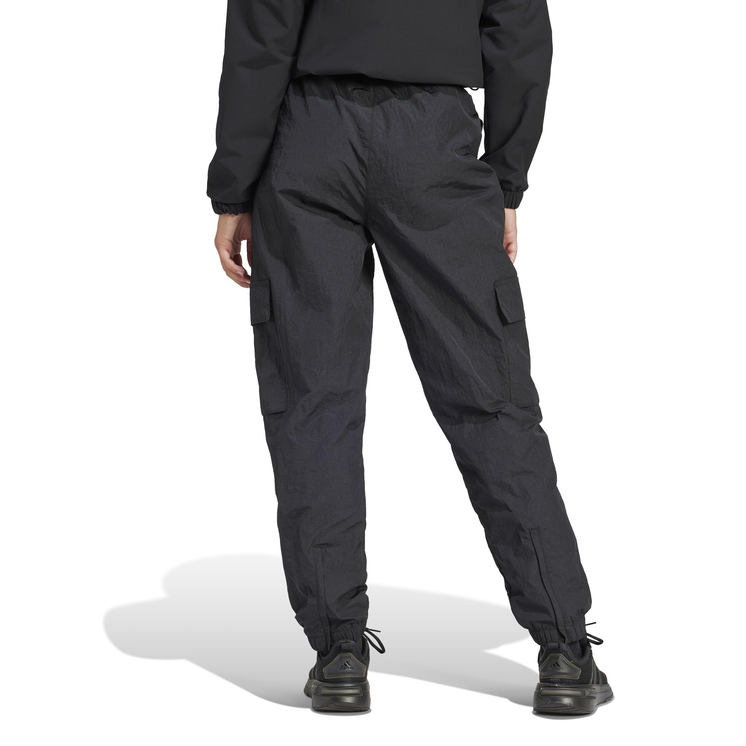 Women City Escape Cargo Tracksuit Bottoms, Black, A701_ONE, large image number 2