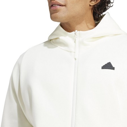 Men Z.N.E. Premium Full-Zip Track Top, White, A701_ONE, large image number 1