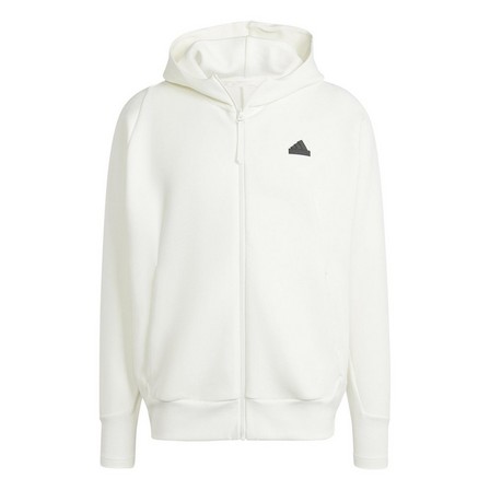 Men Z.N.E. Premium Full-Zip Track Top, White, A701_ONE, large image number 3