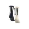 Unisex Trefoil Premium Crew Socks 2 Pairs, White, A701_ONE, thumbnail image number 3