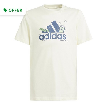 adidas - Kids Unisex Brand Love Graphic T-Shirt, Beige