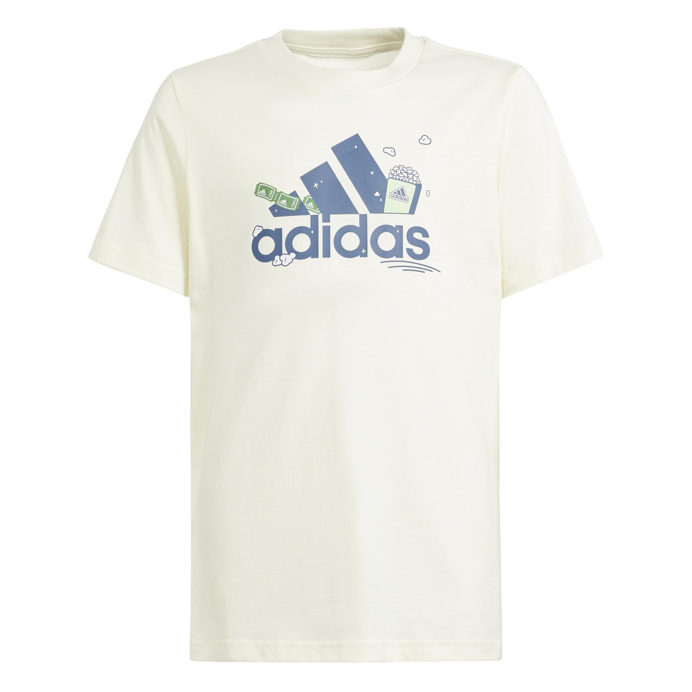 adidas - Kids Unisex Brand Love Graphic T-Shirt, Beige