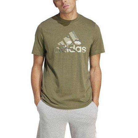 Men Camo Badge Of Sport Graphic T-Shirt, Green, A701_ONE, large image number 2
