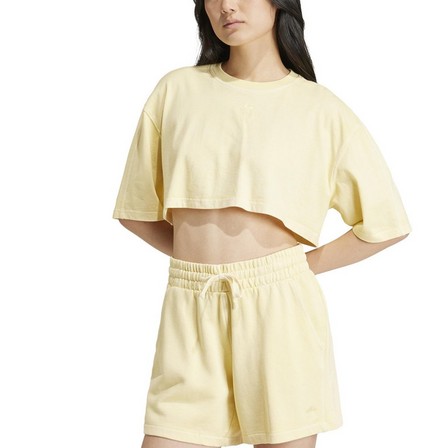 Women Essentials+ Crop Top, Yellow, A701_ONE, large image number 1
