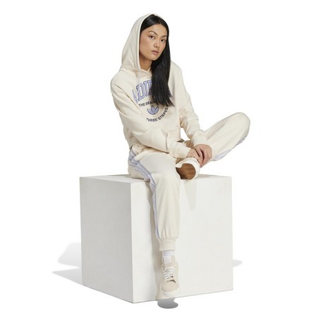 Women Vrct Graphic Hoodie, White, A701_ONE, large image number 1