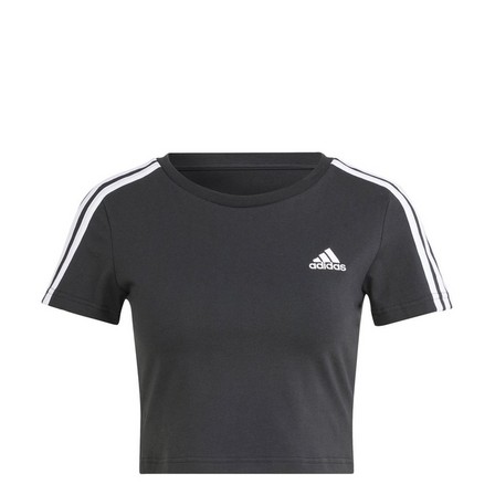 Women Essentials 3-Stripes T-Shirt, Black, A701_ONE, large image number 2