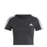 Women Essentials 3-Stripes T-Shirt, Black, A701_ONE, thumbnail image number 2