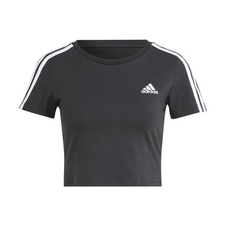 Women Essentials 3-Stripes T-Shirt, Black, A701_ONE, large image number 3