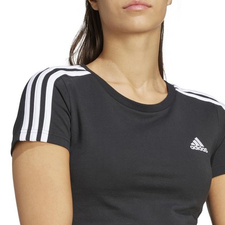 Women Essentials 3-Stripes T-Shirt, Black, A701_ONE, large image number 6