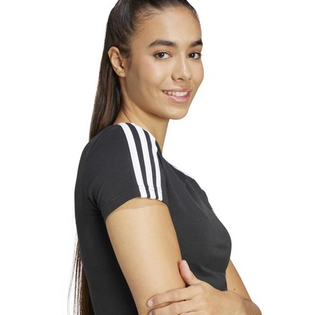 Women Essentials 3-Stripes T-Shirt, Black, A701_ONE, large image number 7