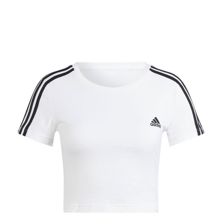 Women Essentials 3-Stripes T-Shirt, White, A701_ONE, large image number 2
