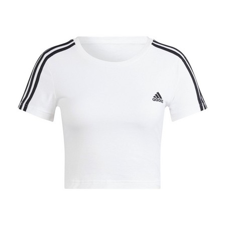 Women Essentials 3-Stripes T-Shirt, White, A701_ONE, large image number 3