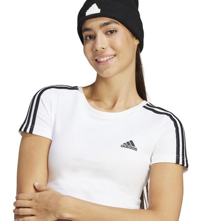 Women Essentials 3-Stripes T-Shirt, White, A701_ONE, large image number 6