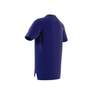 Kids Boys Training Aeroready Heather T-Shirt, Blue, A701_ONE, thumbnail image number 7