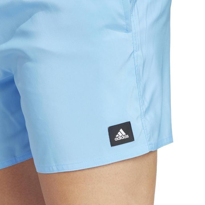 adidas - Men Solid Clx Classic-Length Swim Shorts, Blue