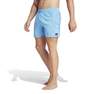 adidas - Men Solid Clx Classic-Length Swim Shorts, Blue