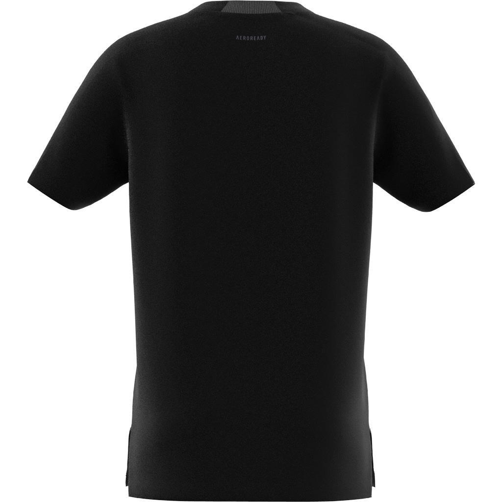 Kids Boys Training Aeroready T-Shirt, Black, A701_ONE, large image number 14