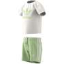 Kids Unisex Trefoil Shorts Tee Set, Green, A701_ONE, thumbnail image number 1