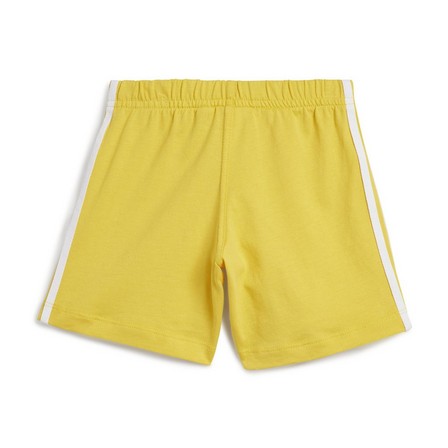 Kids Unisex Trefoil Shorts Tee Set, Gold, A701_ONE, large image number 4