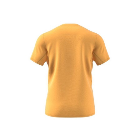 Men Adizero Essentials Running T-Shirt, Yellow, A701_ONE, large image number 3