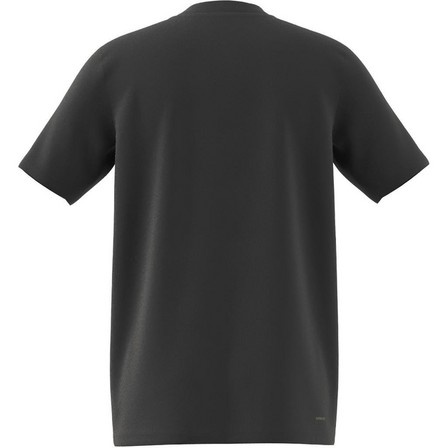 Kids Unisex Train Essentials Aeroready Logo T-Shirt, Grey, A701_ONE, large image number 11