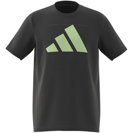 Kids Unisex Train Essentials Aeroready Logo T-Shirt, Grey, A701_ONE, large image number 13