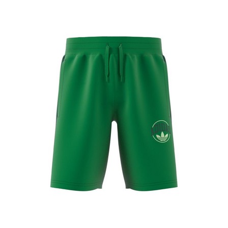 Unisex Kids Vrct Shorts, Green, A701_ONE, large image number 13