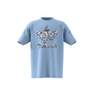 Kids Unisex Camo T-Shirt, Blue, A701_ONE, thumbnail image number 0
