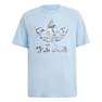 Kids Unisex Camo T-Shirt, Blue, A701_ONE, thumbnail image number 2