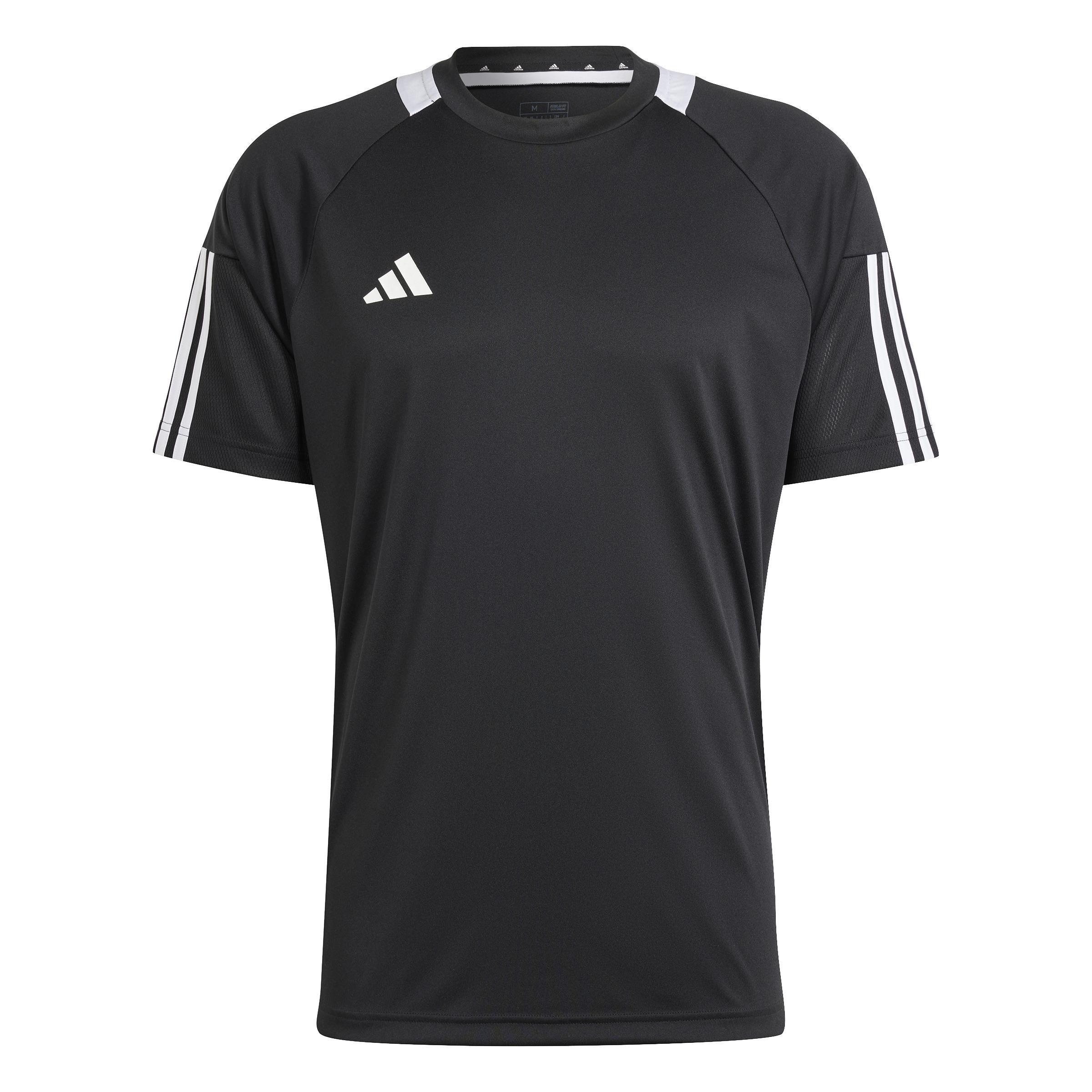 Sereno Aeroready 3-Stripes T-Shirt, Black, A701_ONE, large image number 1